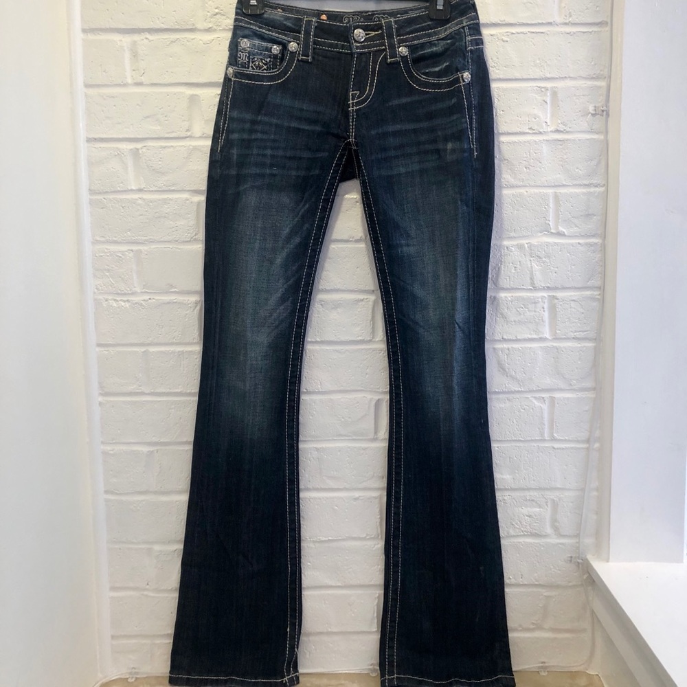 Miss Me Signature Rise Boot Cut Jeans